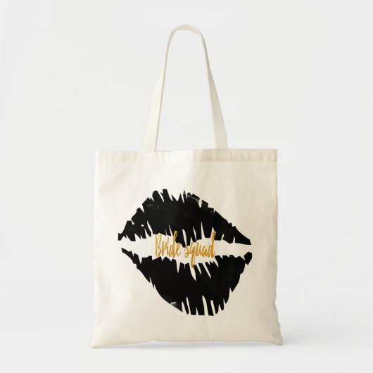 Gothic van de zwarte goudbridpenkus tote bag (Voorkant)