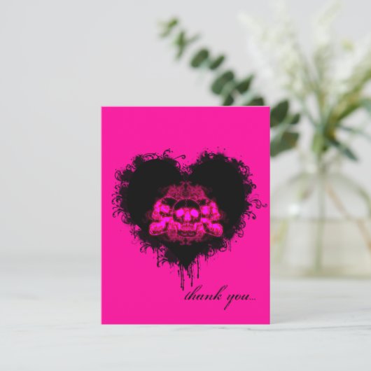 Gothic van stromende hemel Hartelijk dank Bedankkaart (Staand voorkant)