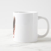 Gothic Velvet Bow Key met vleugels en maan Grote Koffiekop (Rechts)