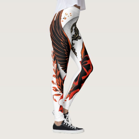 Gothic Velvet Bow Key with Wings & Moon Leggings (Rechts)