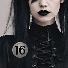 Gothic Verjaardagsbadge Gothic grunge dark Ronde Button 5,7 Cm