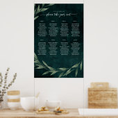 Gothic Verlaat droomie EMERALD GREEN, Zitplaats Pl Poster (Keuken)