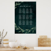 Gothic Verlaat droomie EMERALD GREEN, Zitplaats Poster (Keuken)