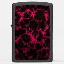 Gothic Vibrant Pink and Black Flams