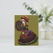 Gothic Victoriaans Anime Vampire Medieval  Briefkaart (Staand voorkant)