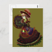 Gothic Victoriaans Anime Vampire Medieval  Briefkaart (Voorkant / Achterkant)