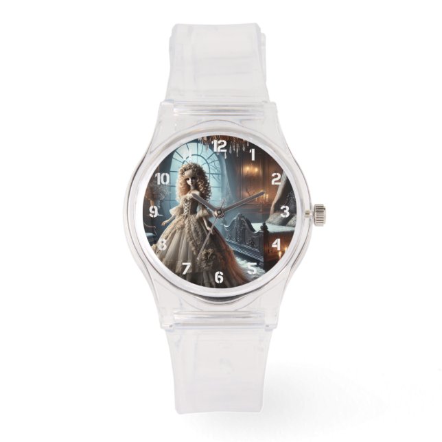 Gothic Victoriaans Doll – Enchanted Dark Horloge (Voorkant)