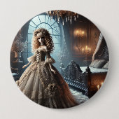 Gothic Victoriaans Doll – Enchanted Dark Ronde Button 4,0 Cm (Voorkant)