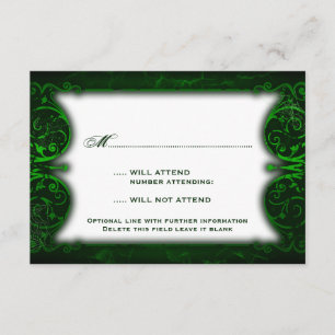 Gothic Victoriaans Ghoulish Green RSVP