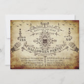Gothic Victoriaans Halloween Kaart (Voorkant)
