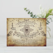 Gothic Victoriaans Halloween Kaart (Staand voorkant)