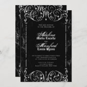 Gothic Victoriaans Halloween Wedding Invitations Kaart (Voorkant / Achterkant)