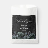 Gothic Victoriaans Moody Dark Rozen Bruiloft Bedankzakje (Voorkant)
