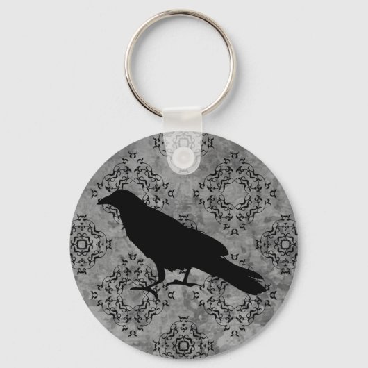 Gothic Victoriaans raven elegant Sleutelhanger (Voorkant)