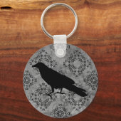 Gothic Victoriaans raven elegant Sleutelhanger (Voorkant)