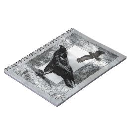 Gothic Victoriaans Raven Fantasy Art Notitieboek