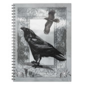 Gothic Victoriaans Raven Fantasy Art Notitieboek (Voorkant)