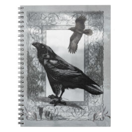 Gothic Victoriaans Raven Fantasy Art Notitieboek