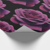 Gothic Victoriaans -  Roos - achtergrond Cadeaupapier (Hoek)