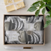 Gothic Victoriaans Skulls Feathers Pet Newspaper Tissuepapier (Geschenk)