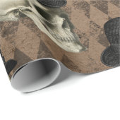 Gothic Victoriaans Skulls  Pet Donkere roetbussen Cadeaupapier (Rol Hoek)