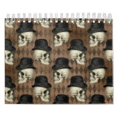 Gothic Victoriaans Skulls  Pet Donkere roetbussen Kalender (Hoes)