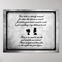 Gothic Victoriaans Wedding Sign