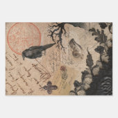 Gothic Victoriaanse Shabby Chic Mix Inpakpapier Vel (Voorkant 3)