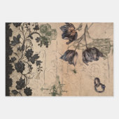 Gothic Victoriaanse Shabby Chic Mix Inpakpapier Vel (Voorkant)