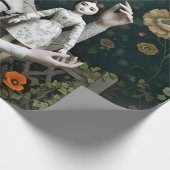 Gothic Vintage Art Design Cadeaupapier (Hoek)