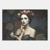 Gothic Vintage Art Design Inpakpapier Vel (Voorkant 3)
