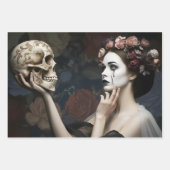 Gothic Vintage Art Design Inpakpapier Vel (Voorkant 2)