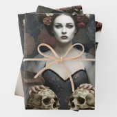 Gothic Vintage Art Design Inpakpapier Vel (In situ)