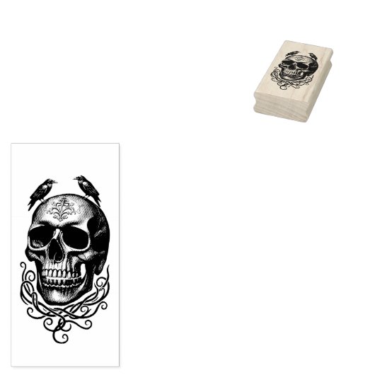 Gothic Vintage Art Design Rubberstempel (Gestempeld)