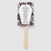 Gothic Vintage Kist HalloTrouwprogramma Hand Handwaaier (Achterkant)