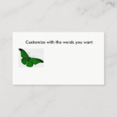 Gothic Visitekaartje Aged Kijk naar rode bloedvlin (Achterkant)