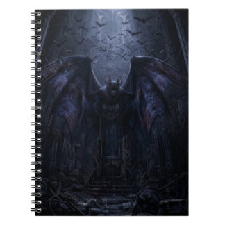 Gothic Vleermuis Donkere Nacht Kunstprint Notitieboek