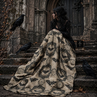 Gothic Vleermuis Ontwerp Fleece Deken
