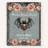 Gothic Vleermuis Trouw Planner Dagboek Notitieboek (Voorkant)