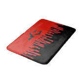 Gothic vleermuizen en rode druipende bloed hallowe badmat (Gekanteld)