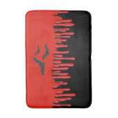 Gothic vleermuizen en rode druipende bloed hallowe badmat (Voorkant Verticaal)