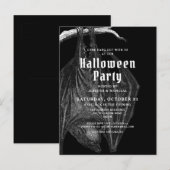 Gothic Vleermuizen Halloween Feest Uitnodiging  (Voorkant / Achterkant)