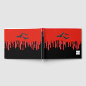 Gothic Vleermuizen & Rode Druipend Bloed Halloween Gastenboek (Volledig)