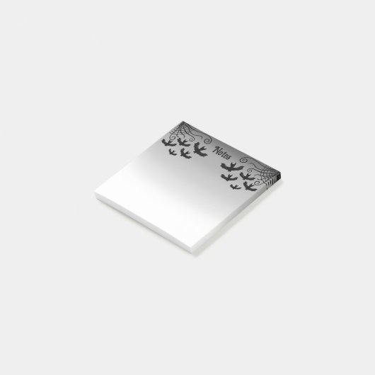 Gothic Vleermuizen Spinnenweb Post-it® Notes (Schuin)