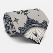 Gothic Vlinder Bloemmotief (3) Stropdas (Opgerold)