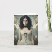 Gothic vlinder vrouw, alle gelegenheden kaart (Voorkant)