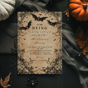 Gothic Vlucht Donkere Halloween Kaart