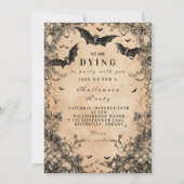 Gothic Vlucht Donkere Halloween Kaart (Voorkant)