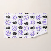 Gothic Voodoo Doll en Pentagram Bad Handdoek (Handdoek)