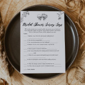 Gothic Vrijgezellenfeest Survey zegt spel Kaart